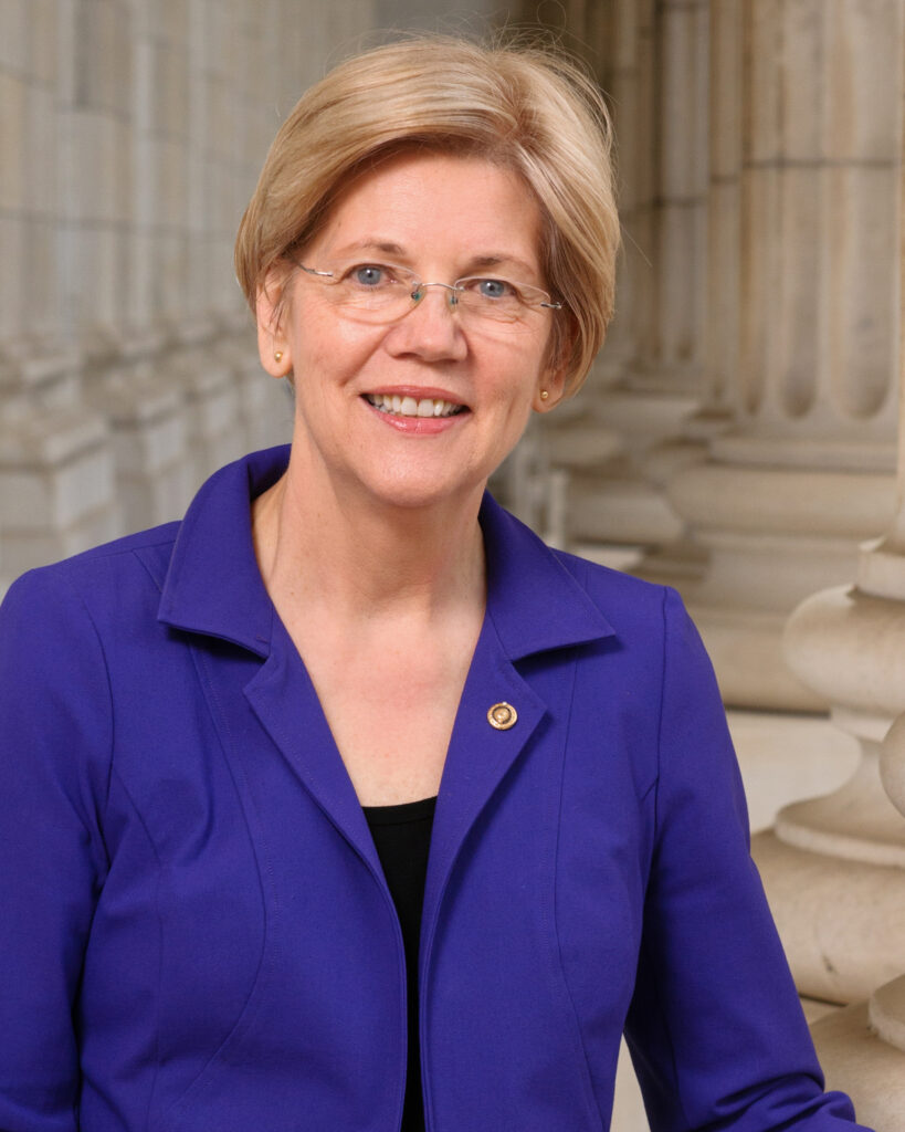 Official U.S. Senate portrait of Senator Elizabeth Warren.