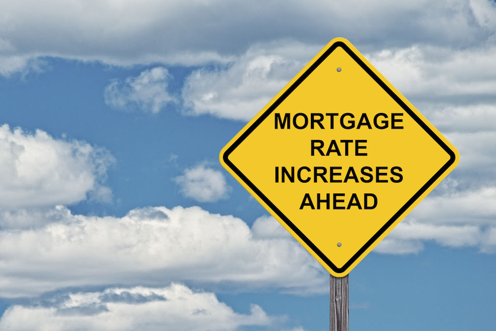 Caution Sky Background - Mortgage Rate Increases Ahead