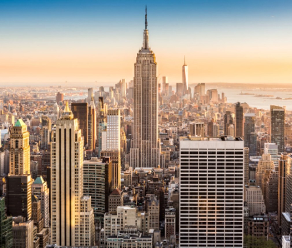 New York skyline on a sunny afternoon