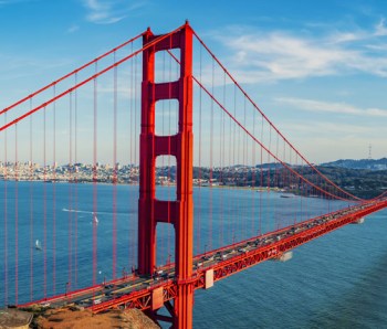 Golden Gate Bridge panorama, San Francisco California