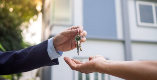 Home buyers are taking home keys from sellers. Sell your house, rent house and buy ideas.