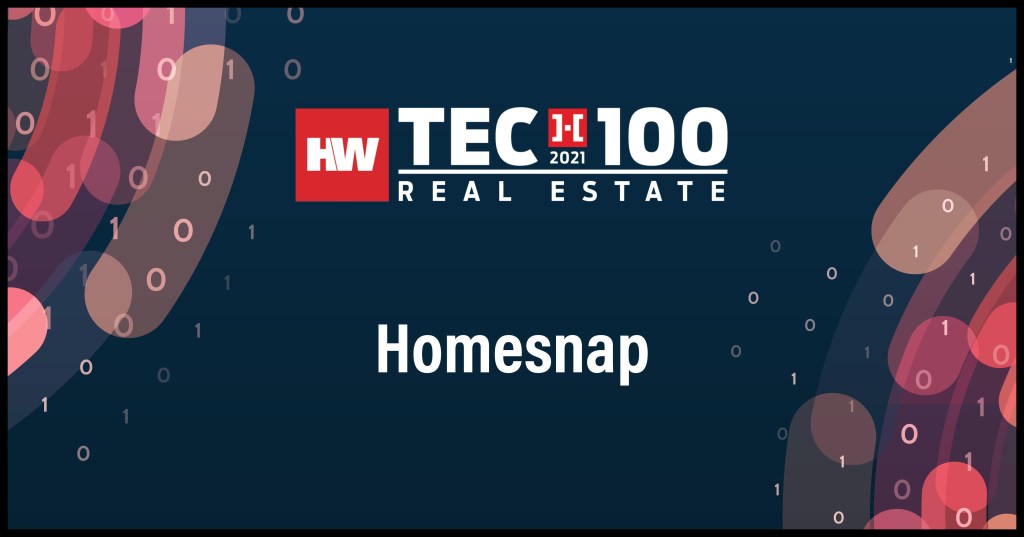 Homesnap-2021 Tech100 winners -Real Estate