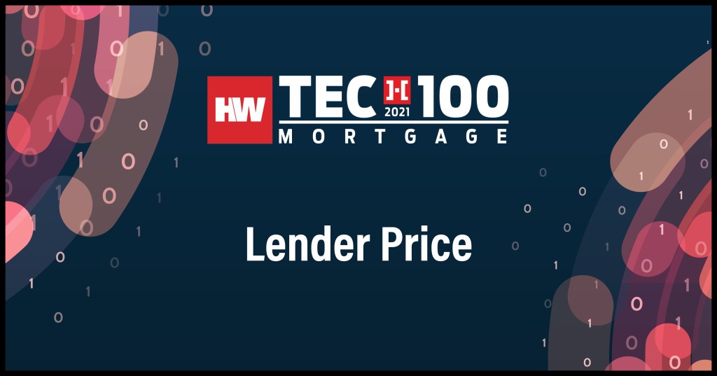 Lender Price-2021 Tech100 winners-mortgage