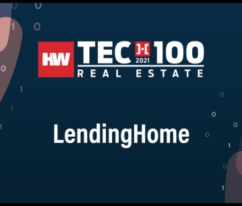 LendingHome-2021 Tech100 winners -Real Estate