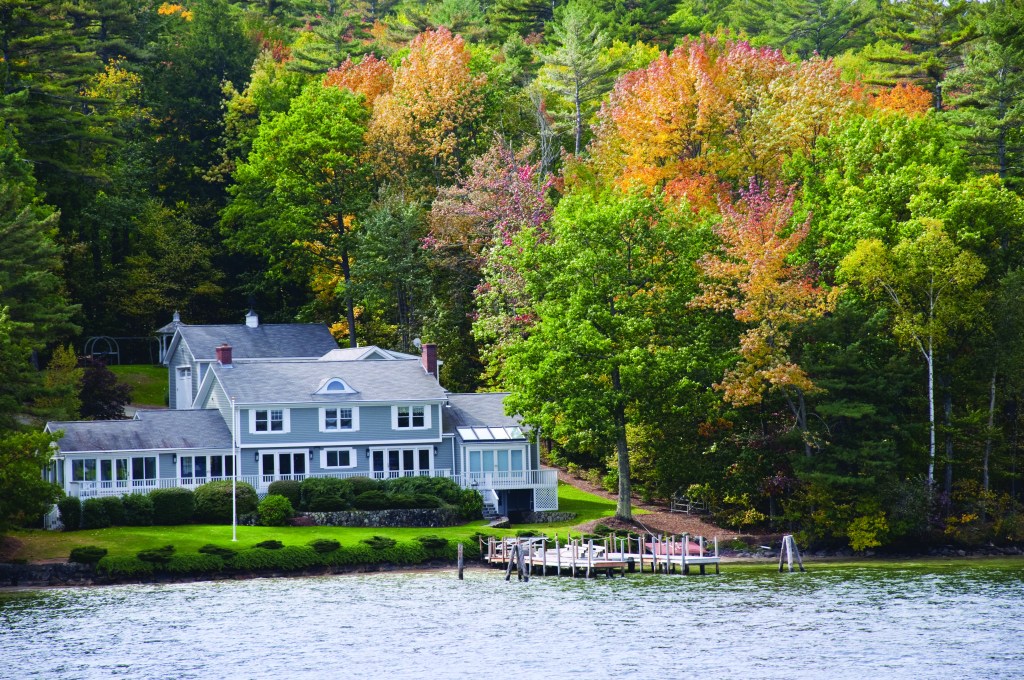 Lake Winnipesaukee in New Hampshire in the USA