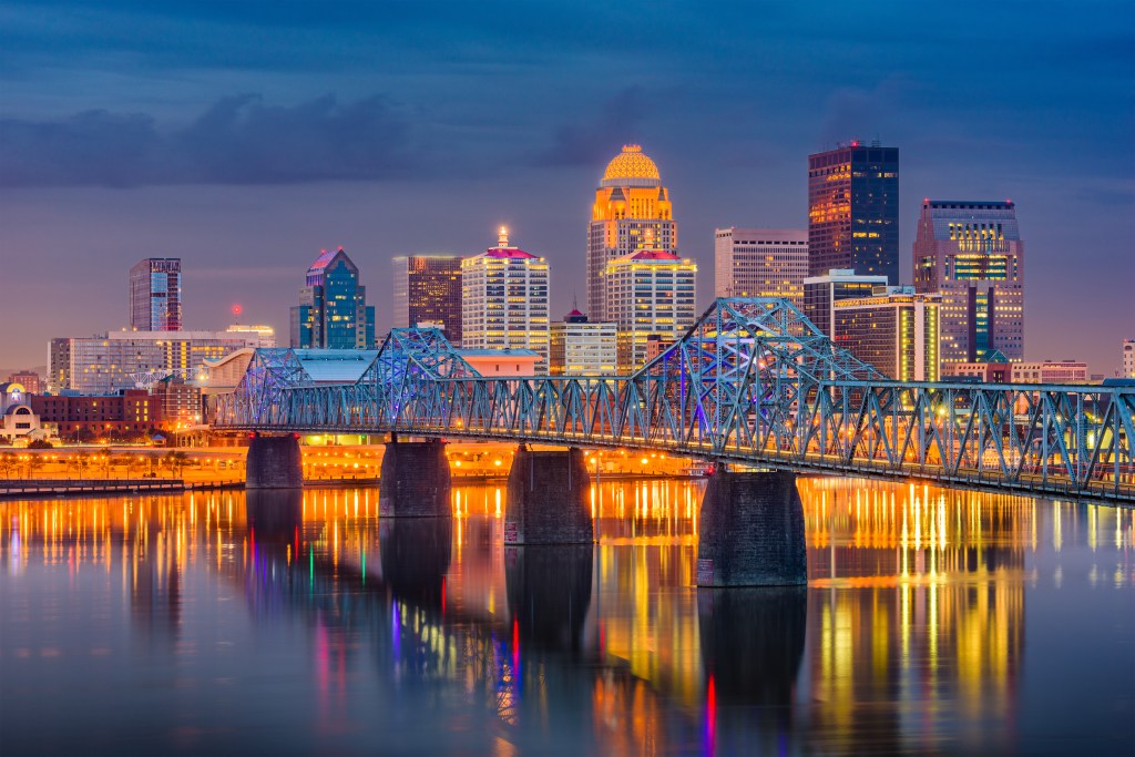 Louisville, Kentucky, USA Skyline