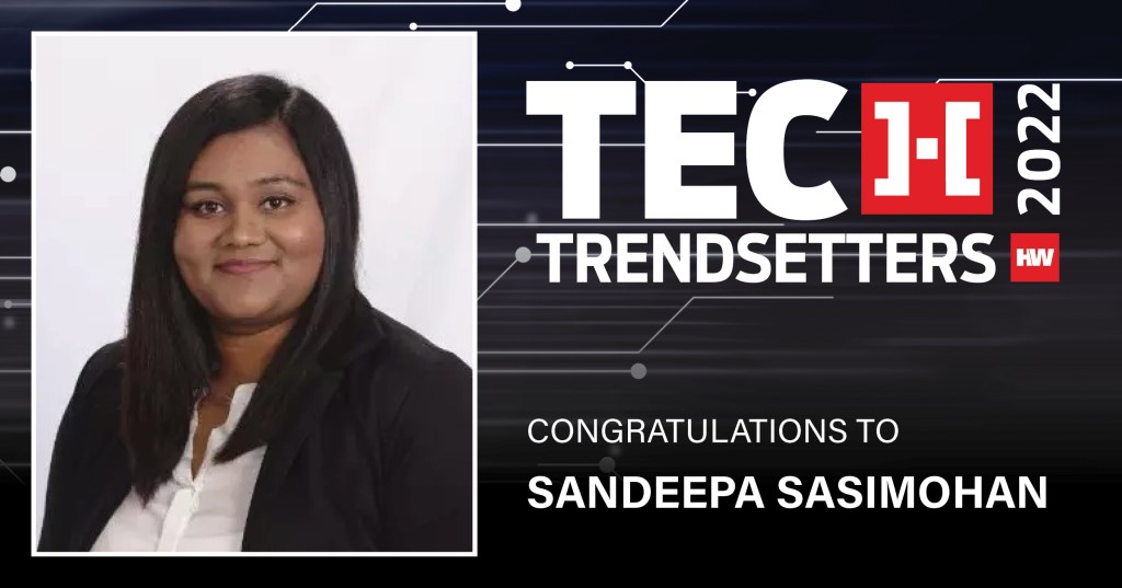 Tech Trendsetters Award Sandeepa Sasimohan