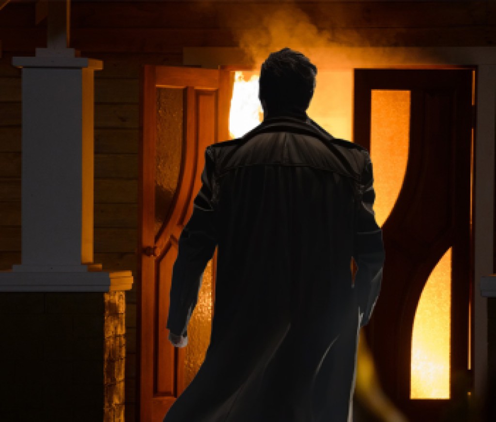 house on fire