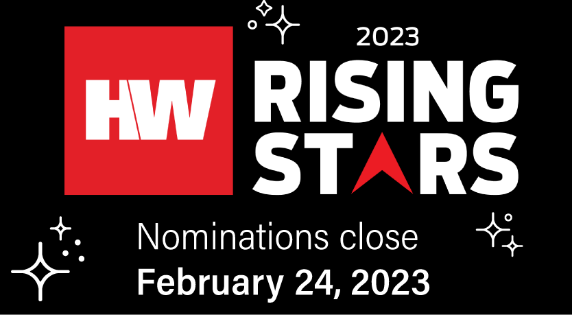 Rising stars award graphic