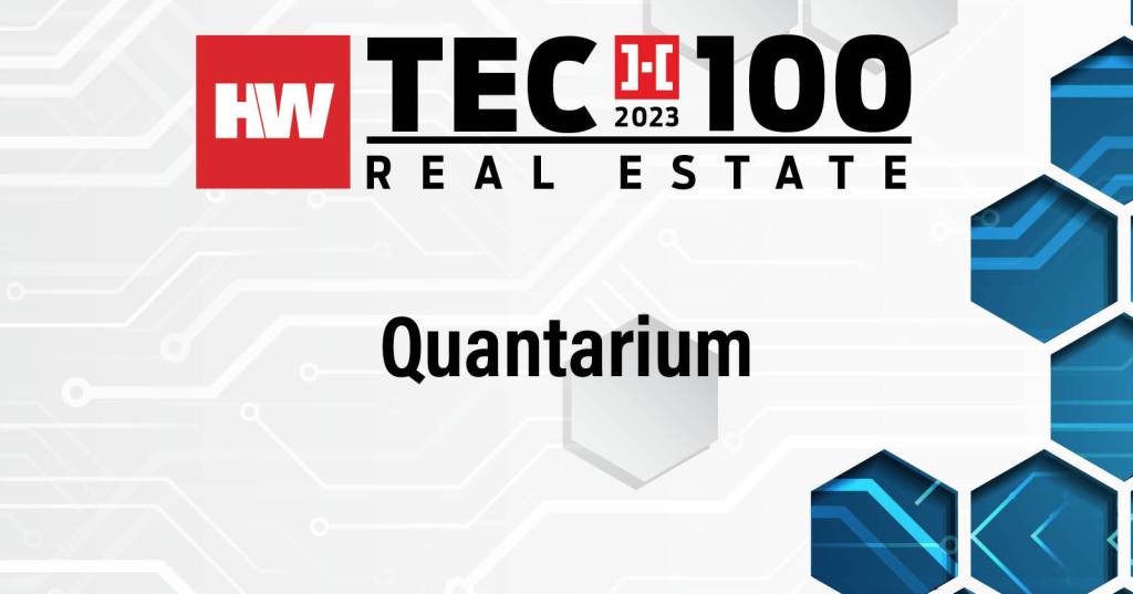 Quantarium Tech 100 Real Estate winner
