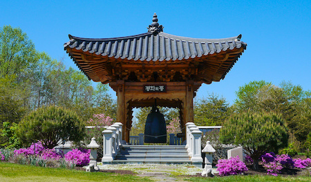 Korean Bell Garden is part of  Meadowlark Botanical Gardens, Vienna, VA