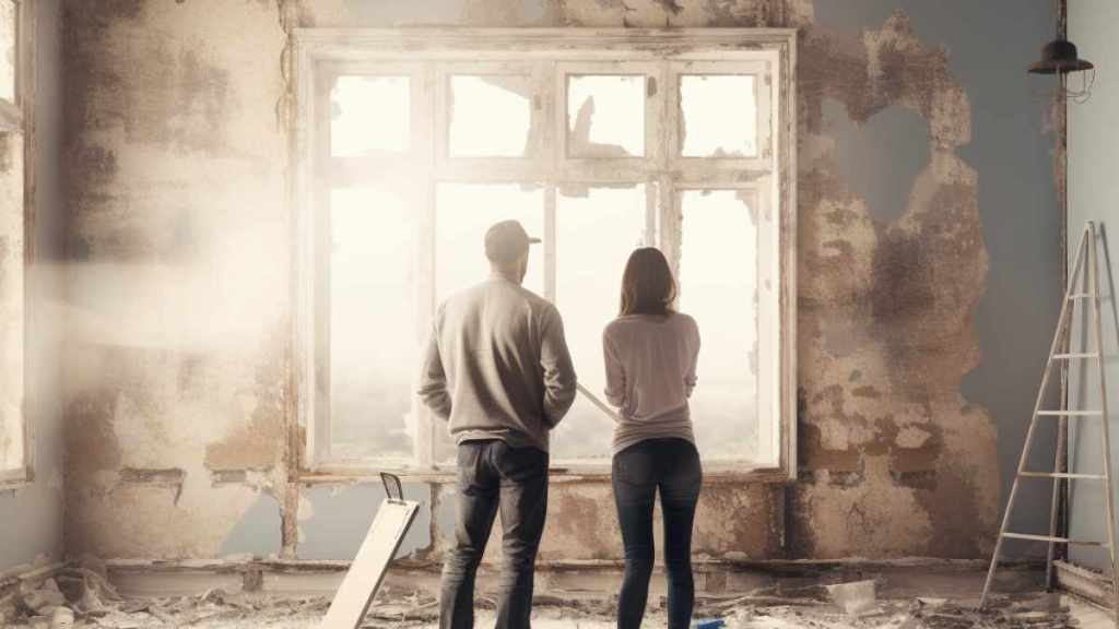 Couple in midst of home renovation