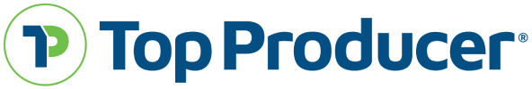 Top Producer logo; a existent  property  CRM oregon  lawsuit    narration   absorption   software