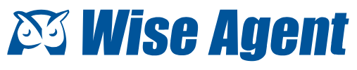 Wise Agent logo; a real estate CRM or customer relationship management software