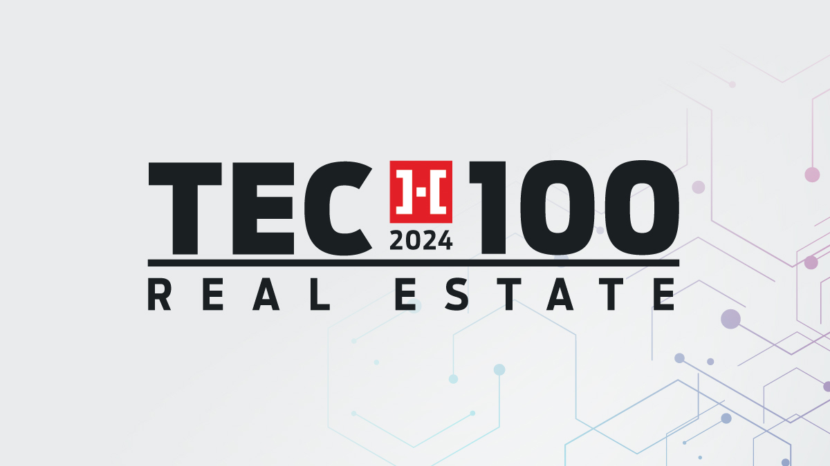 Announcing the 2024 Tech100 Real Estate winners!