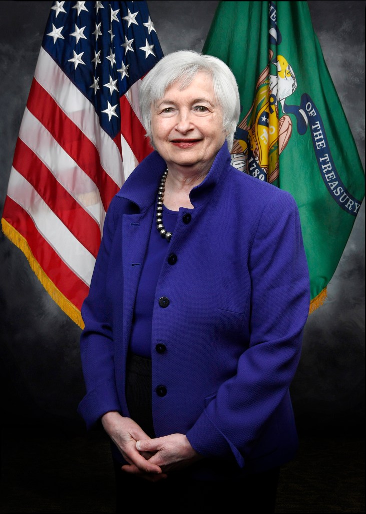 Janet Yellen, Secretary of the Treasury in the Biden administration.