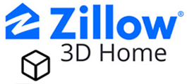 Zillow 3D home logo; an app used for 3D modeling by real estate professionals 