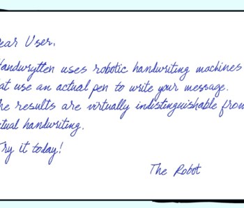 Real Estate Handwritten Notes Samples