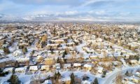Housing inventory snowy neighborhood
