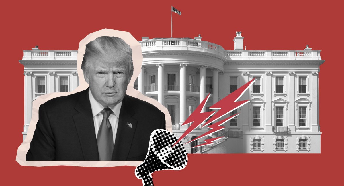 Trump-and-the-white-house