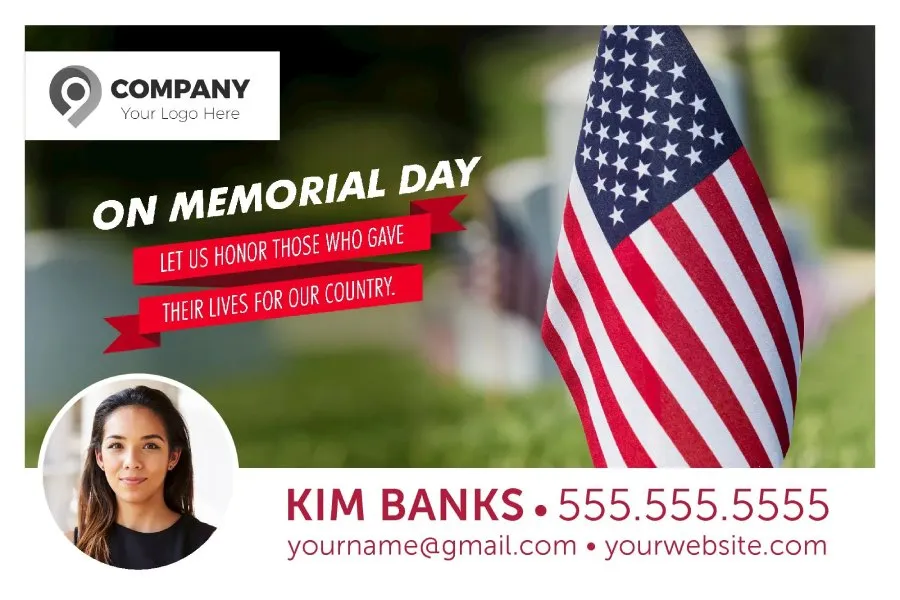 Memorial day postcard