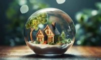 Housing crystal ball