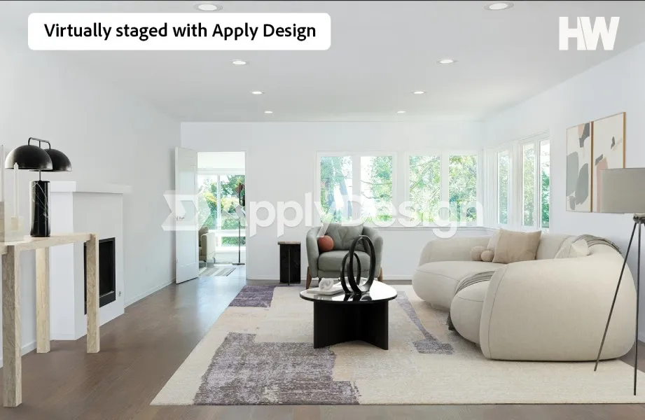 Virtually staged with Apply Design