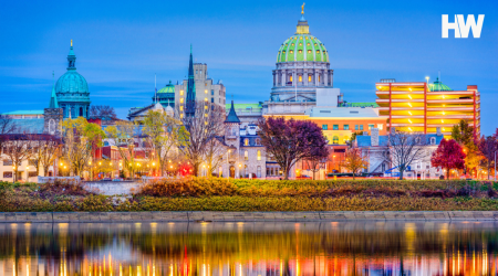 Harrisburg, Pennsylvania skyline.