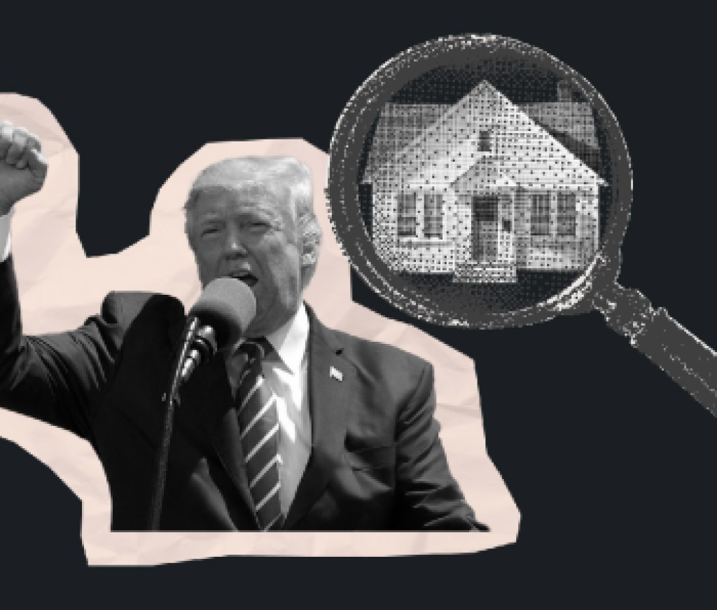 Trump arm in the air house