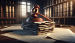 A_gavel_resting_on_a_st