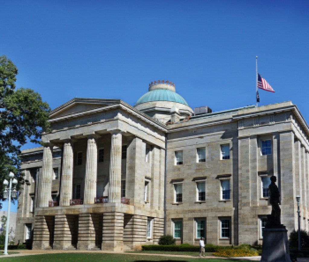 The capitol in Raleigh NC