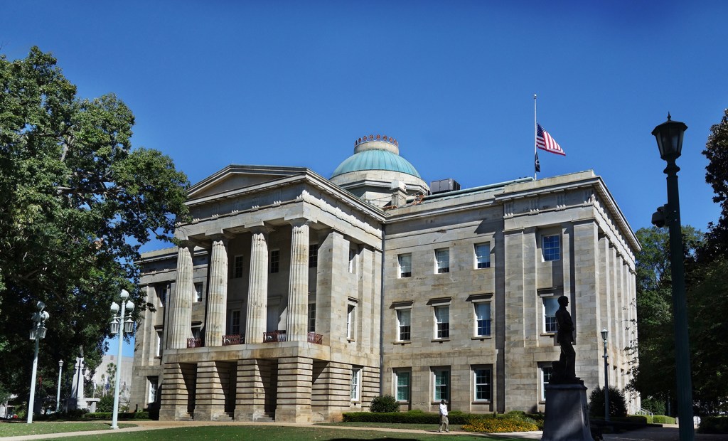 The capitol in Raleigh NC