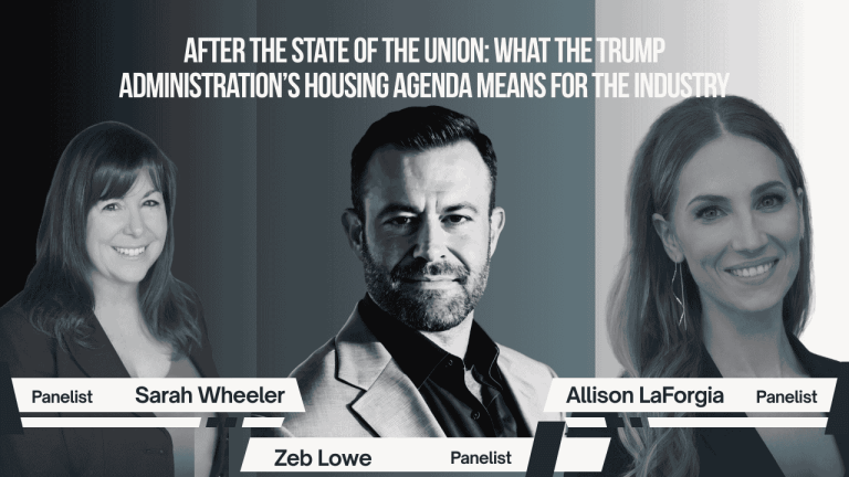 After the State of the Union: what the Trump administration’s housing agenda means for the industry