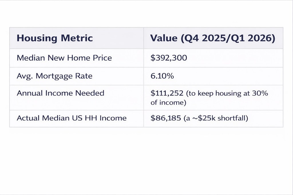 Housing metrics for Q4 2025_Q1 2026