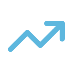 trendup icon lightblue