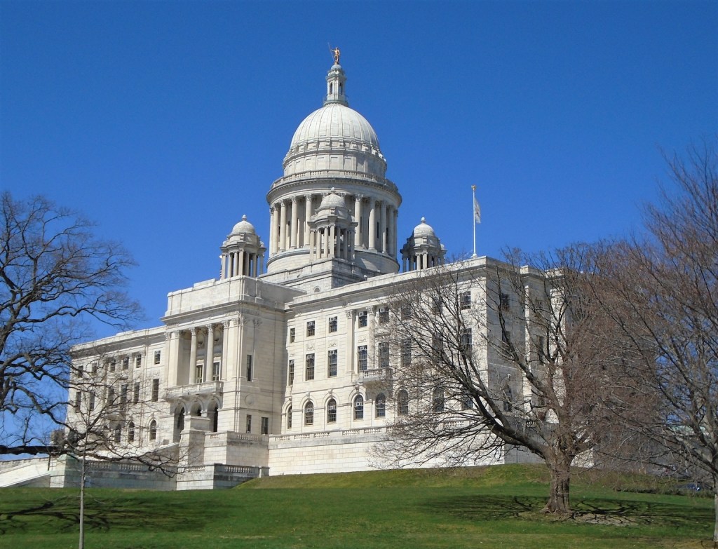 2021_Rhode_Island_State_House_from_east