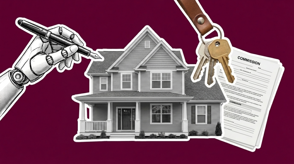 Alloy Advisors estimates a $400,000 U.S. home resale carries $39,660 in hard transaction costs, about 9.92% of price. The report says AI will help consumers challenge line items, adding downward pressure to 5%+ commission models.