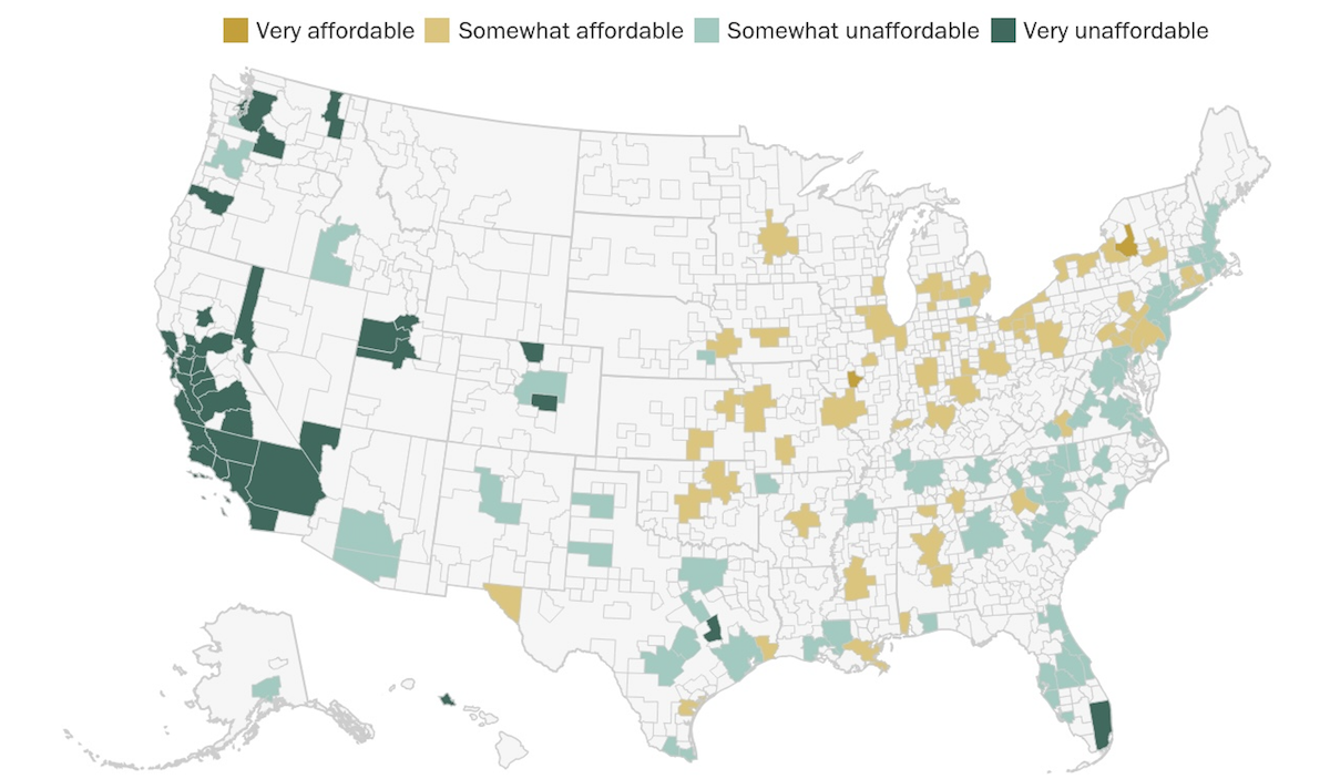 Young buyers are priced out in most U.S. metros, Pew data shows